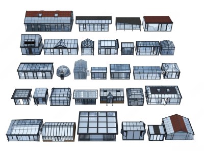 现代阳光房3D模型下载